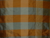 54" Silk Dupioni 6" Plaid - Sasha Bluestone Fabric